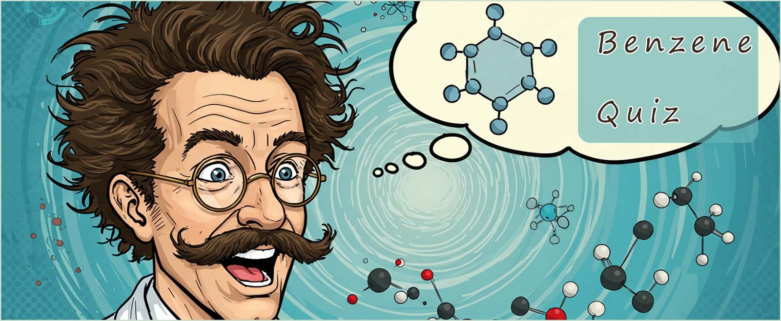 Header image- aromatic compounds and benzene quiz